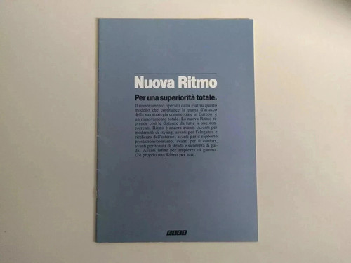 Depliant brochure fiat ritmo - ritmo,