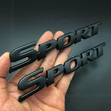 Adesivo nero 3D sport logo
