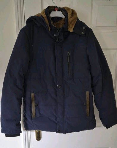Cappotto parka uomo blu