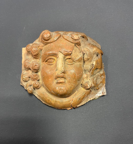 Statuetta antico viso donna - antico,