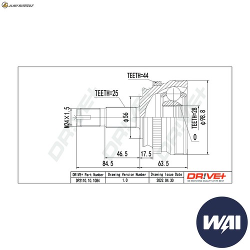 Kit giunti albero motore - kit,