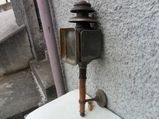 ANTICA GRANDE LAMPADA LANTERNA LUME FARO DA CARROZZA O FERROVIA - VINTAGE