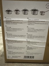 PENTOLE INDUZIONE PROFESSIONALI NUOVE - Fissler Palermo - 5 pezzi