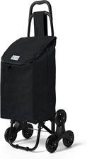 Carrello Spesa Con 3 Ruote per Saliscale, Carrello Portaspesa Pieghevole, Borsa 
