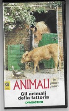 gli ANIMALI della FATTORIA animali in primo piano PIERO ANGELA vhs nc