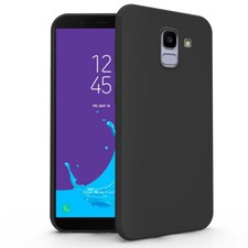 Cover Custodia Silicone Morbido TPU SOFT per Samsung Galaxy J6 2018 Nero