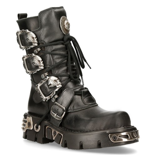 Stivali neri unisex rock - stivali,
