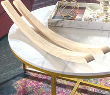 Runner a dondolo in rovere piegato a vapore 1-5/16" altezza x 34-5/16" altezza x 34-1/2" lunghezza made in USA