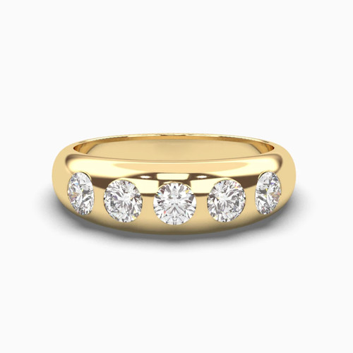 Anello uomo fascia diamante