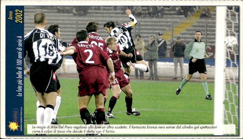 Cartolina calcio calciatore