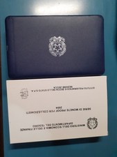 ITALIA SERIE DIVISIONALE 2004 CUSTODIA ORIGINALE 9 VAL. PROOF CON ARGENTO