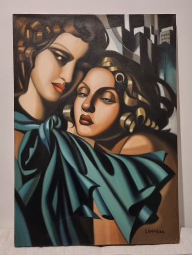 Tamara lempicka quadro olio - lempicka.,