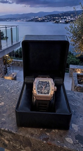 Orologio uomo tonneau oro - oro, rosa