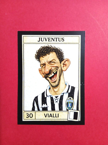Figurina caricatura calciatori - figurina,