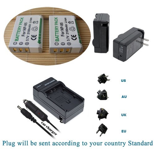 Batteria caricabatterie - 2x, +