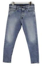 Jeans uomo Jack & Jones Tapered/Fred W30/L30 Whiskers nuovi strappati blu