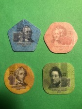 Lotto serie di 4 monete (rubli
