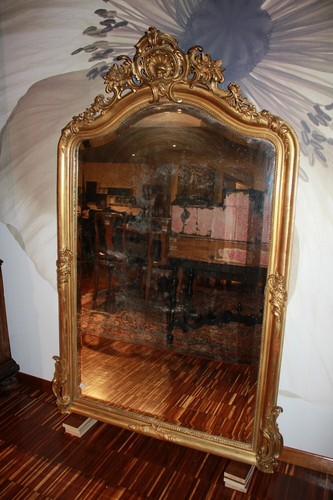 Grande specchiera stile luigi - specchiera,