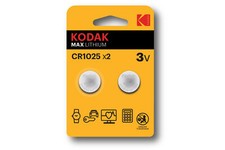 Batteria Kodak Max Lithium cr1025 3V 2pz Litio Bottone DL1025