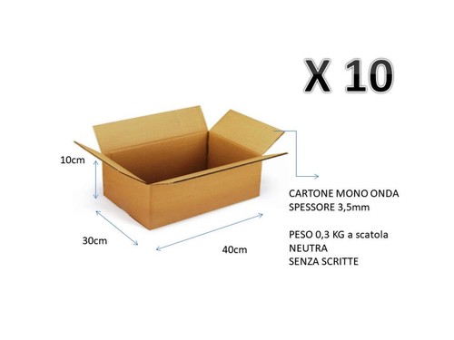 Scatole cartone mono - 10,