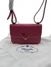 Prada Embleme Rosa Nuova Mai Indossata Con Dustbag E Etichette In Pelle