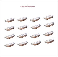 16 barche in legno porta 2 tea light bomboniera candelina centrotavolo decorare