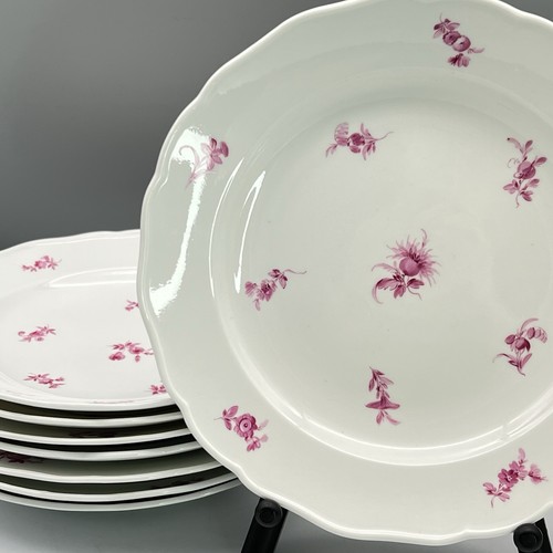 Meissen piatti fiori - meissen, rosa