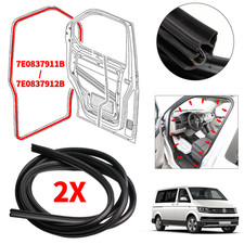 2x Guarnizioni Porta LI+RE Guarnizione per VW Transporter T5 T6 7E0837911B 7E0837912B
