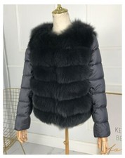 Piumino Donna Corto Vera Piuma