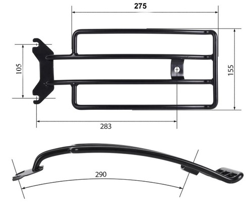 Portapacchi adatto per harley - per,