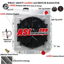 Row radiator shroud fan - row, +