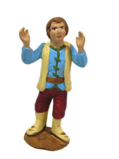 Meravigliato Cm 7 in Terracotta Napoletana - Guarda Stelle Pastori per Presepe