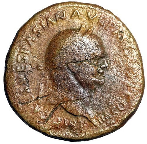Sesterzio vespasiano spes - sesterzio,