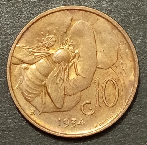 Centesimi lire ape 1934 fdc - 10,