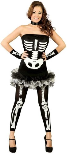 Costume scheletro teschio - costume,