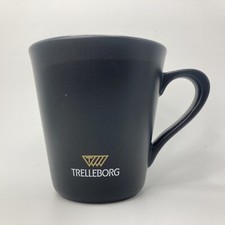 Trelleborg black ceramic mug