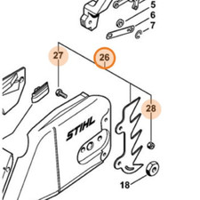 STIHL ARTIGLIO ARPIONE PER MOTOSEGA MS 290 310 390 391 440 441 ORIGINALE