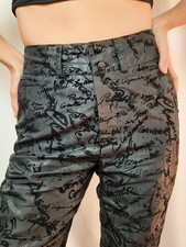 Jean Paul Gaultier Classique rare vintage 90s all-over Signatures print trousers