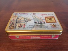 BELLISSIMA SCATOLA DI LATTA "DI MITRINO & CO" SIGARETTE EGIZIANE DA COLLEZIONE