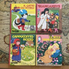 Lotto 4 fiabe Mondadori 1982 cartonati prima edizione vintage B