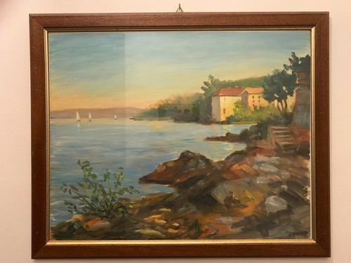 Dipinto olio cartoncino 40 - dipinto,