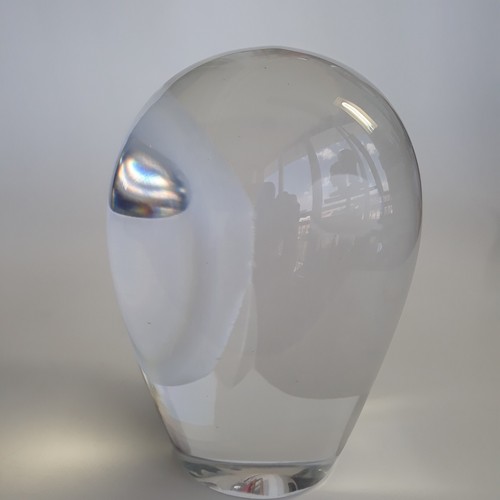 Scultura figura gufo vetro