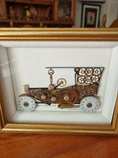 Quadro Con Movimenti E Ingranaggi Di Orologi Antichi Churchill Watch Co A.Roma