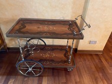 Carrello Bar  Tavolino INTARSIATO Portavivande Porta Liquori
