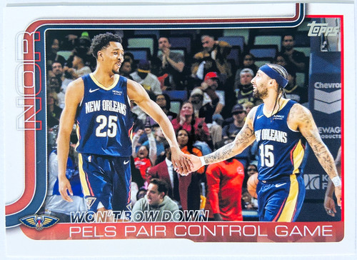 Pelicans won bow down - down,