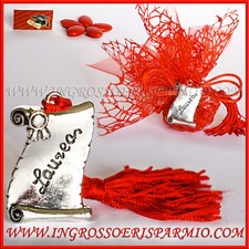 Bomboniera laurea ciondoli per