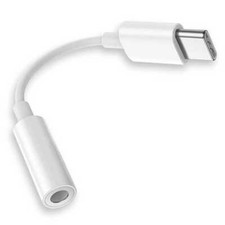 Cavo Adattatore USB Tipo C a Jack 3.5mm Audio TRRS OMPT F/M per Cellulari Bianco