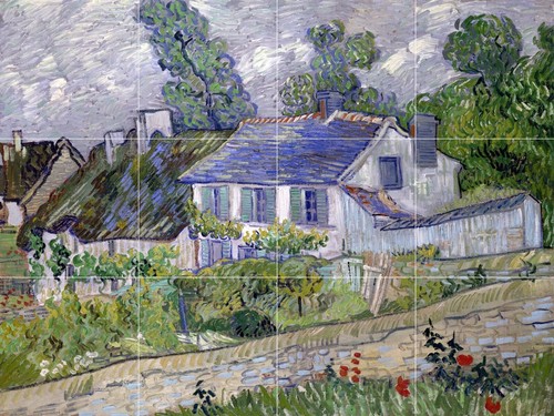 Pannello ceramica mosaico - , di