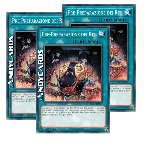 Pre preparazione dei riti - pre-preparazione, 3x
