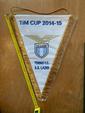 SS LAZIO TORINO CALCIO GAGLIARDETTO RICAMATO UFFICIALE PENNANT WIMPEL FOOTBALL